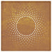 Garden Wall Decoration 55x55 Cm Corten Steel Sun Design