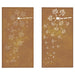 Garden Wall Decorations 2pcs 105x55cm Corten Steel Flower
