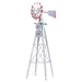 Garden Windmill 6ft 186cm Metal Ornaments Outdoor Decor