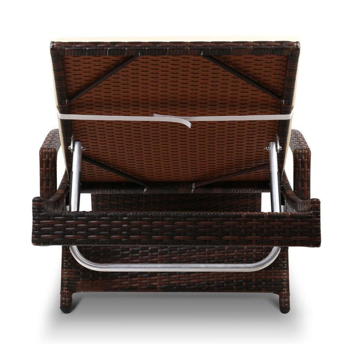 Gardeon Set Of 2 Sun Lounge Outdoor Furniture Day Bed