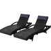 Gardeon Set of 2 Sun Lounge Outdoor Furniture Wicker