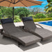 Gardeon Set of 2 Sun Lounge Outdoor Furniture Wicker