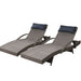 Gardeon Set of 2 Sun Lounge Outdoor Furniture Wicker