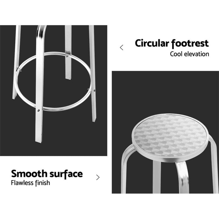 Gardeon Set of 2 Outdoor Bar Stools Patio Furniture Indoor