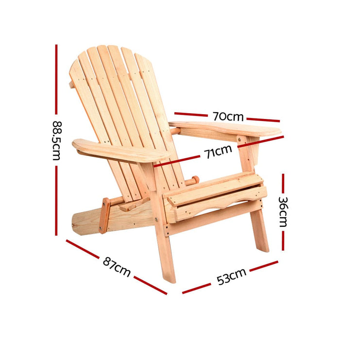Gardeon Set of 2 Patio Furniture Outdoor Chairs Beach Chair