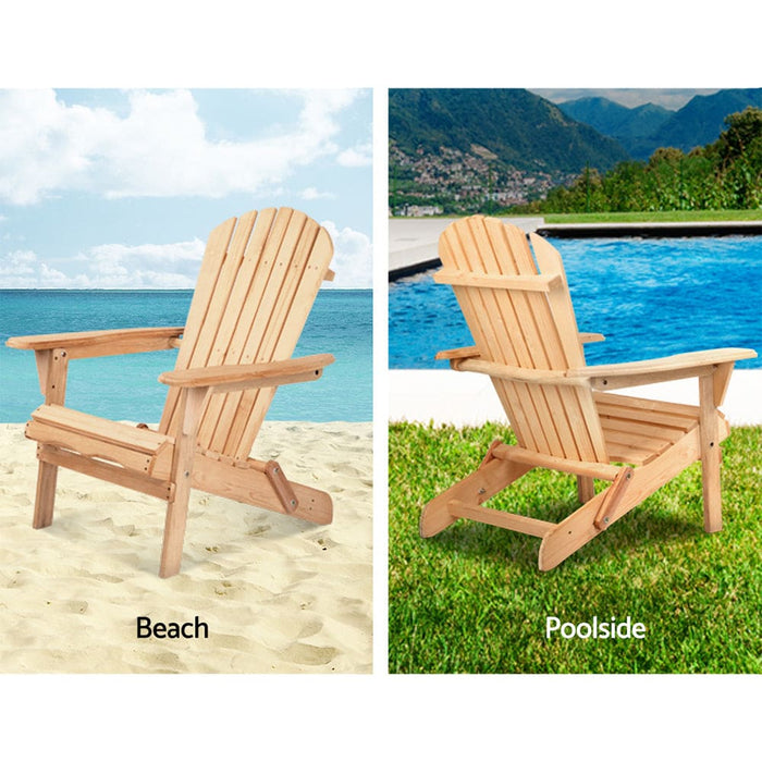 Gardeon Set of 2 Patio Furniture Outdoor Chairs Beach Chair