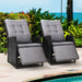 Gardeon Set of 2 Recliner Chairs Sun Lounge Outdoor