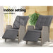 Gardeon Set of 2 Recliner Chairs Sun Lounge Outdoor