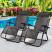 Gardeon Set of 2 Zero Gravity Chairs Reclining Outdoor