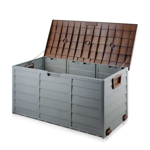 Gardeon 290l Outdoor Storage Box - Brown