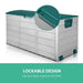Gardeon 290l Outdoor Storage Box - Green