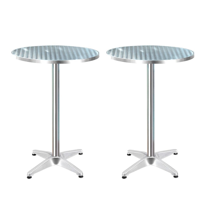 Gardeon 2pcs Outdoor Bar Table Furniture Adjustable