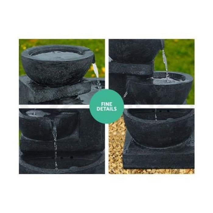 Gardeon 4 Tier Solar Powered Water Fountain with Light