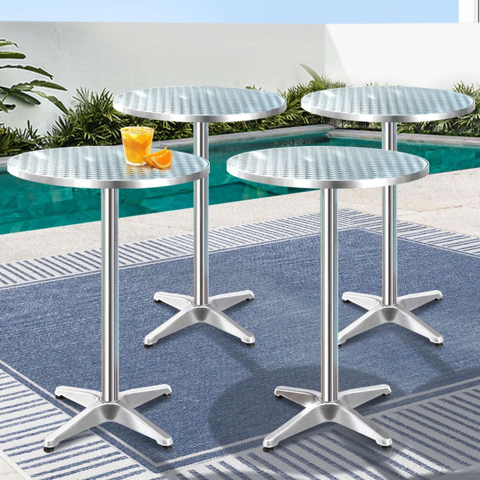 Gardeon 4pcs Outdoor Bar Table Furniture Adjustable