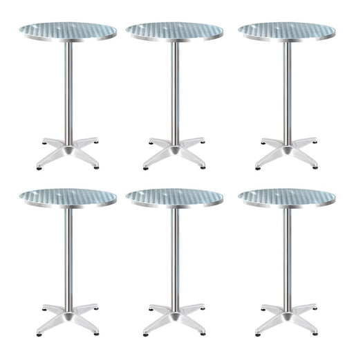 Gardeon 6pcs Outdoor Bar Table Furniture Adjustable