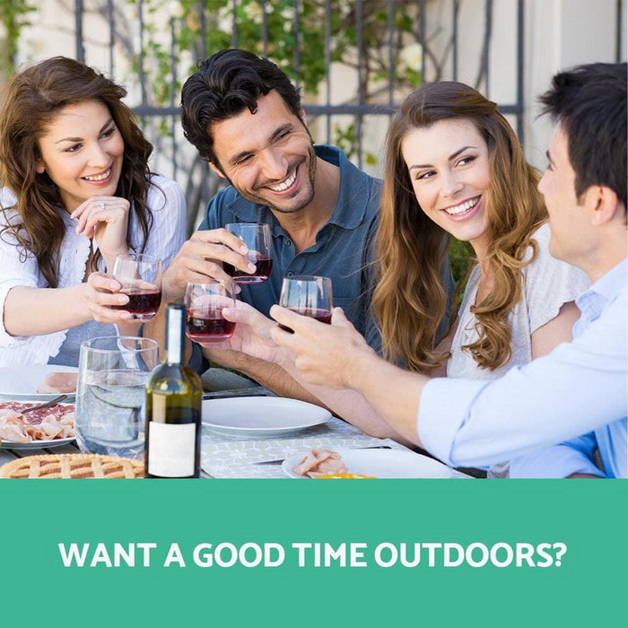 Gardeon 7 Piece Outdoor Dining Table Set - Black