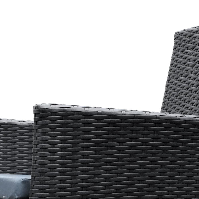 Gardeon 9 Piece Outdoor Dining Set - Black