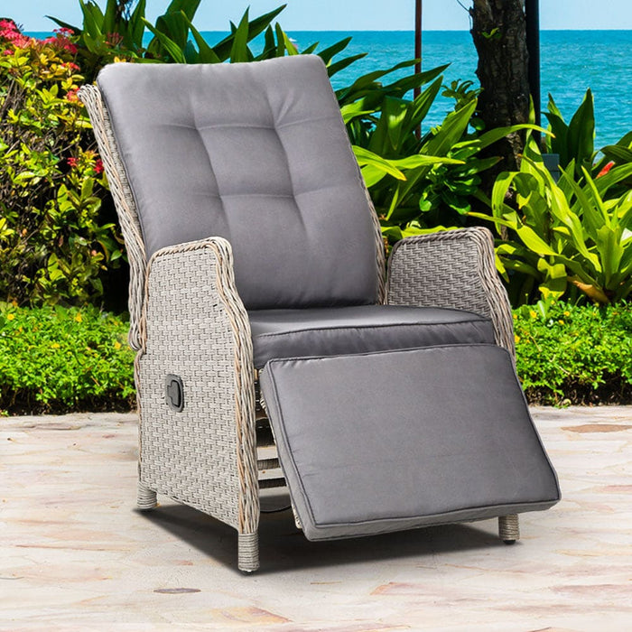 Gardeon Sun Lounge Setting Recliner Chair Outdoor Furniture