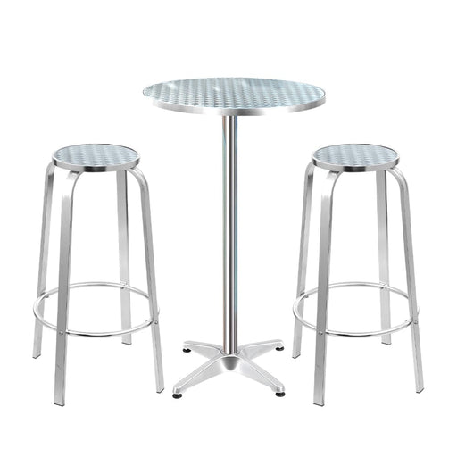 Gardeon Outdoor Bistro Set Bar Table Stools Adjustable