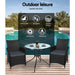 Gardeon Outdoor Furniture Dining Chair Table Bistro Set