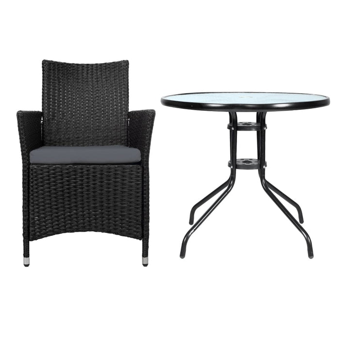 Gardeon Outdoor Furniture Dining Chair Table Bistro Set