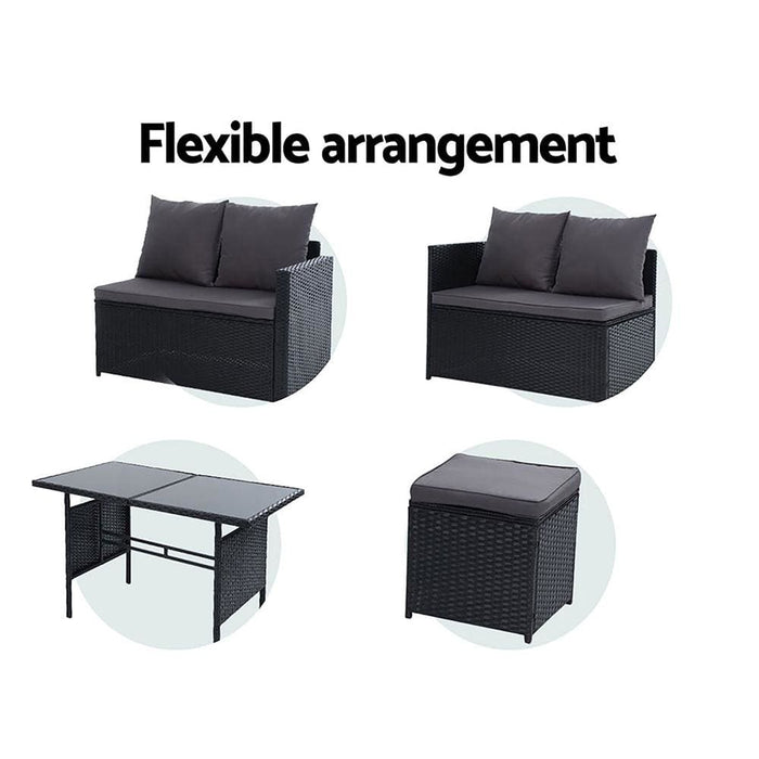 Gardeon Outdoor Furniture Dining Setting Sofa Set Lounge