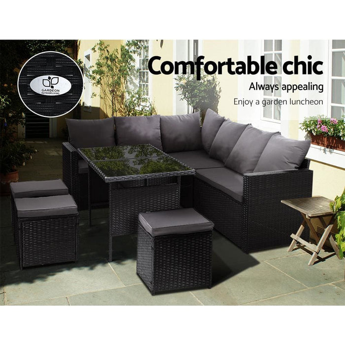 Gardeon Outdoor Furniture Dining Setting Sofa Set Lounge