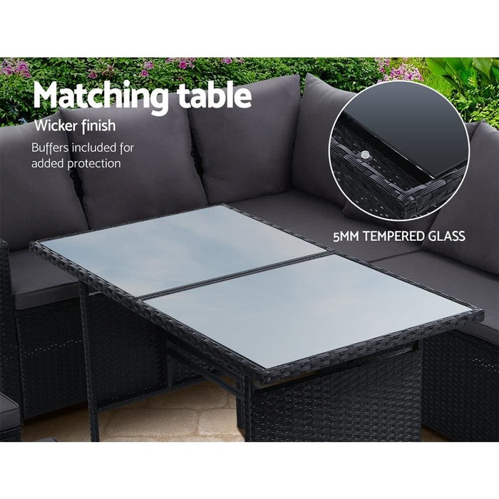 Gardeon Outdoor Furniture Dining Setting Sofa Set Lounge