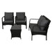 Gardeon Outdoor Furniture Lounge Table Chairs Garden Patio