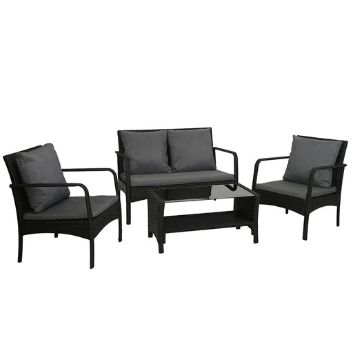 Gardeon Outdoor Furniture Lounge Table Chairs Garden Patio
