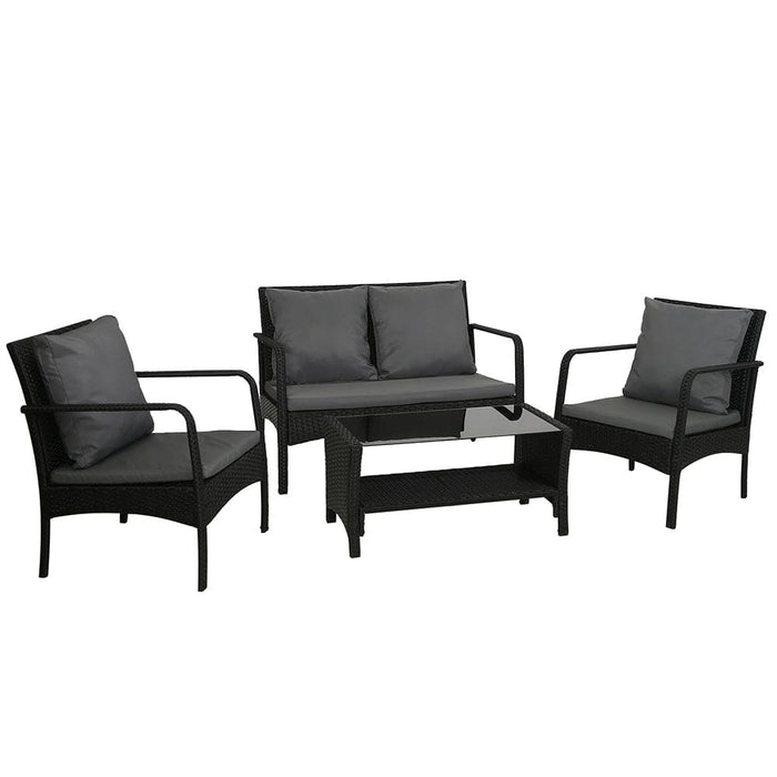 Gardeon Outdoor Furniture Lounge Table Chairs Garden Patio