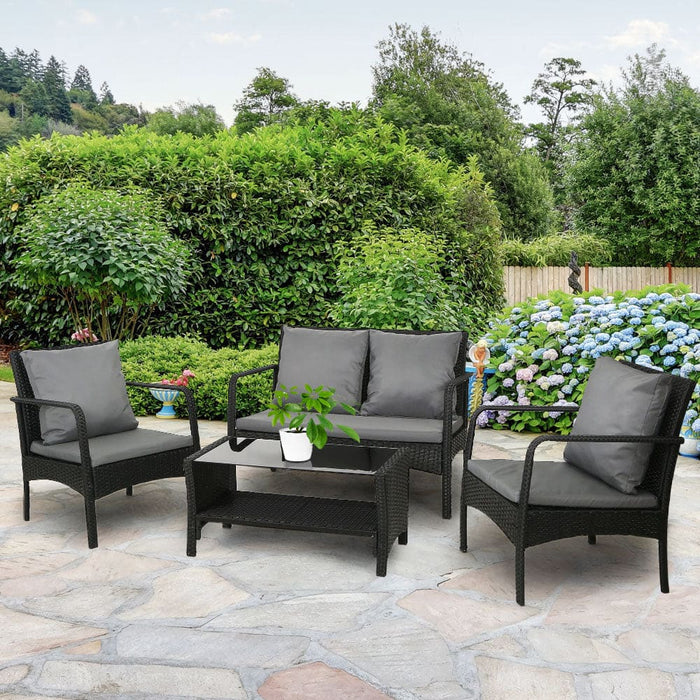 Gardeon Outdoor Furniture Lounge Table Chairs Garden Patio