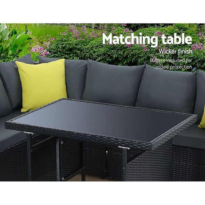 Gardeon Outdoor Furniture Patio Set Dining Sofa Table Chair