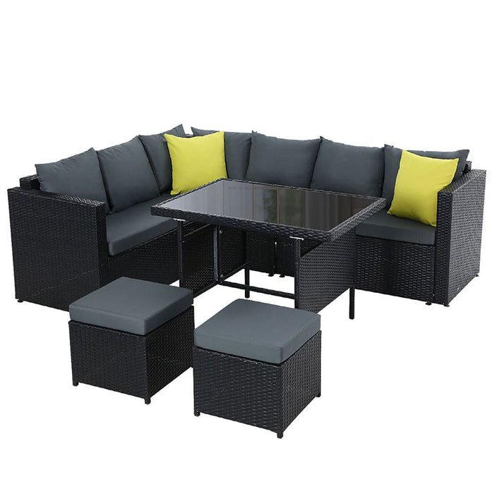 Gardeon Outdoor Furniture Patio Set Dining Sofa Table Chair