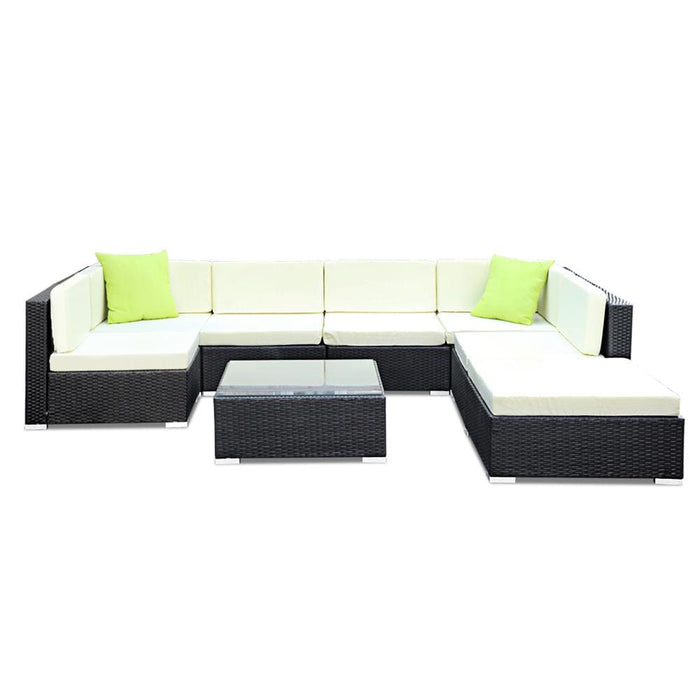 Gardeon 8pc Outdoor Furniture Sofa Set Wicker Garden Patio