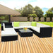 Gardeon 9pc Outdoor Furniture Sofa Set Wicker Garden Patio