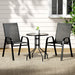 Gardeon Outdoor Furniture 3pc Table and Chairs Stackable