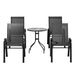 Gardeon Outdoor Furniture 5pc Table and Chairs Stackable