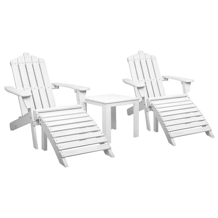 Gardeon Outdoor Sun Lounge Beach Chairs Table Setting