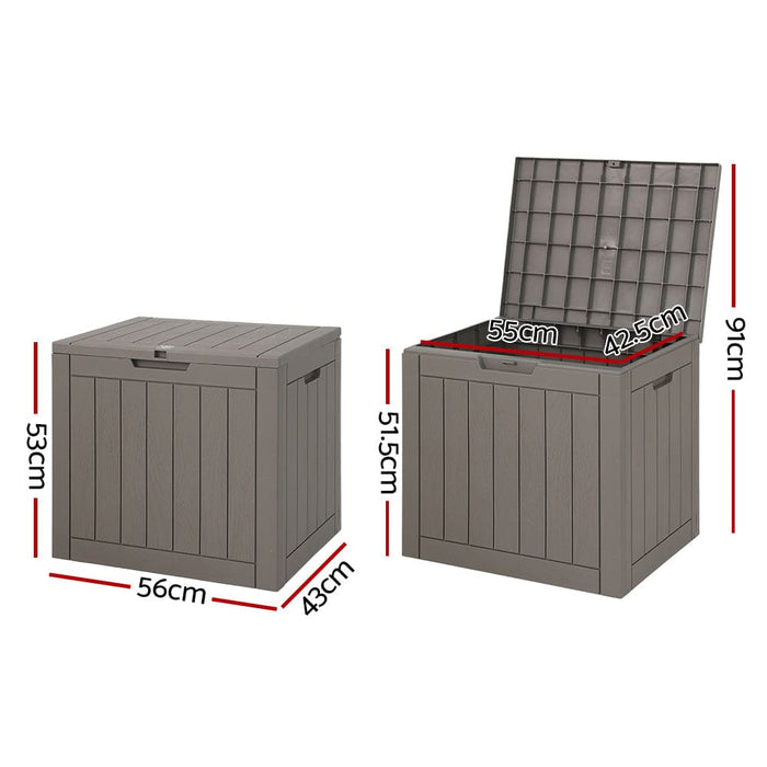Gardeon Outdoor Storage Box 118l Container Lockable Indoor