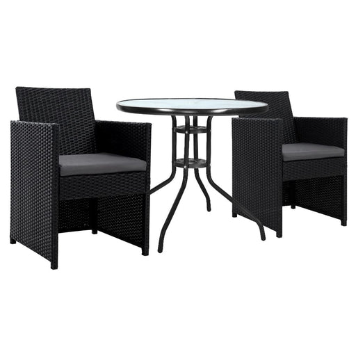 Gardeon Patio Furniture Dining Chairs Table Setting Bistro