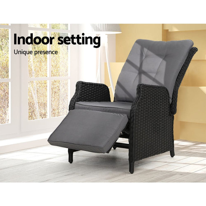 Gardeon Recliner Chair Sun Lounge Setting Outdoor Furniture