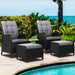 Gardeon Recliner Chairs Sun Lounge Setting Outdoor