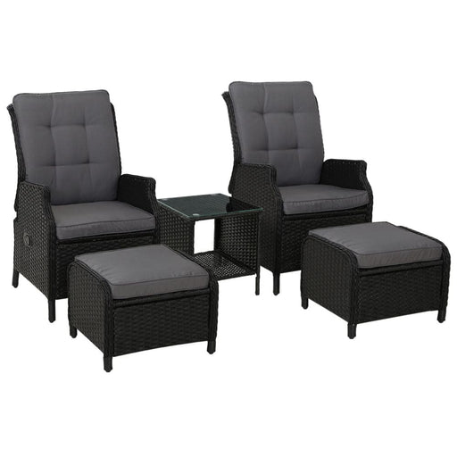 Gardeon Recliner Chairs Sun Lounge Setting Outdoor