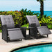 Gardeon Recliner Chairs Sun Lounge Setting Outdoor
