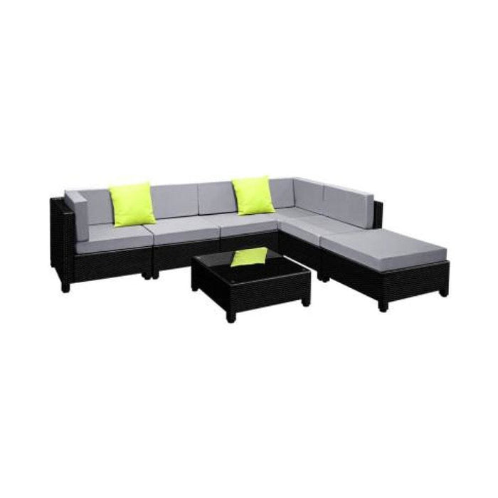 Gardeon 7pc Sofa Set Outdoor Furniture Lounge Setting
