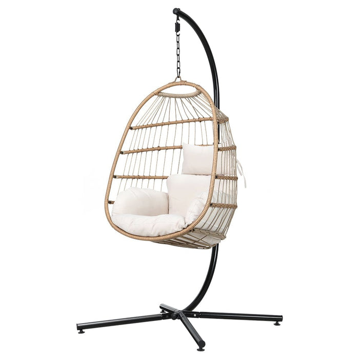 Gardeon Egg Swing Chair Hammock with Stand Outdoor