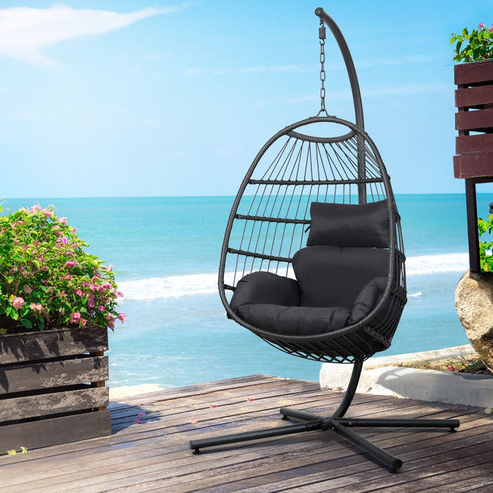 Gardeon Egg Swing Chair Hammock Stand Outdoor Furniture