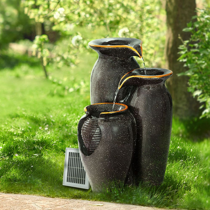 Gardeon Water Fountain Features Solar with Led Lights