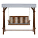 Gardeon Wooden Swing Chair Garden Bench Canopy 3 Seater